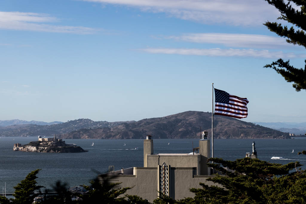 Photo of Alcatraz taken from Coit Tower